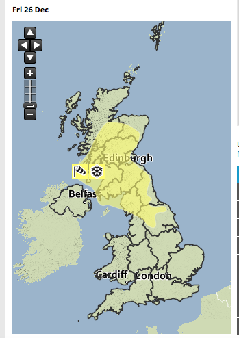 Christmas Weather and ‘that’ storm